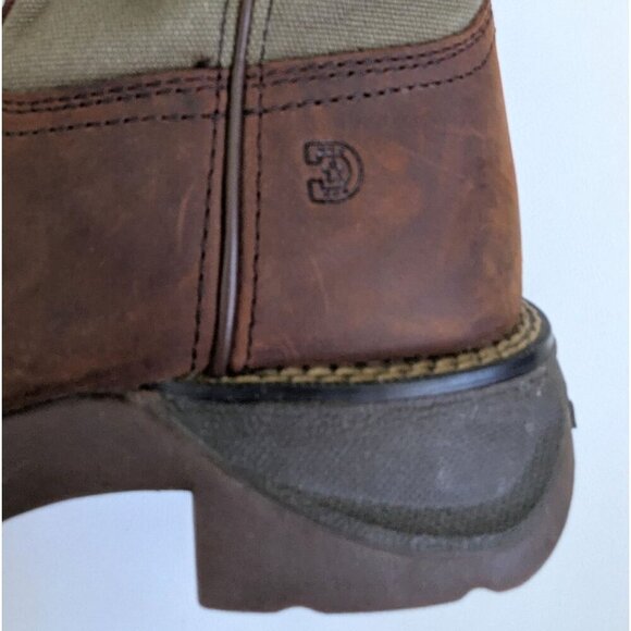 Durango Kids Rebel USA Western Cowboy Boot Army Green Size 4M Women's 6 - Picture 8 of 9